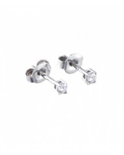 Pendientes de oro blanco con brillantes. - 522522