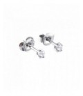 Pendientes de oro blanco con brillantes. - 522522