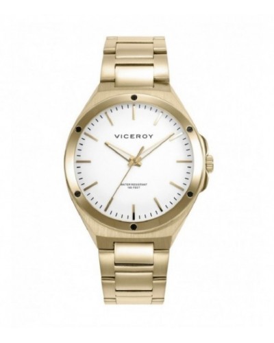 Reloj Viceroy para hombre de acero IP dorado. - 41141-07