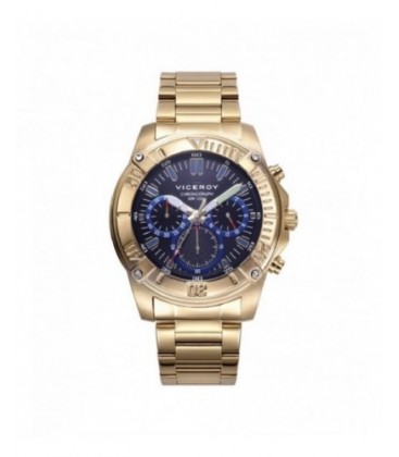 Reloj Viceroy cronónmetro para hombre IP dorado. - 401255-97